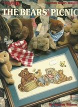 Bears Picnic Cross Stitch Pattern Leaflet 2221 Leisure Arts - $6.99
