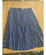 Route 66 Size XL Navy Button Women&#39;s Skirt - $33.87 CAD