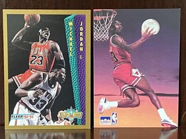 1992-93 Fleer Michael Jordan #273 Slam Dunk &amp; 1991 Starline (Poster) Pro... - £5.86 GBP