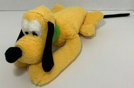 Disney Parks Plush Pluto green collar Mickey Mouse dog Friend lying down laying - £5.40 GBP