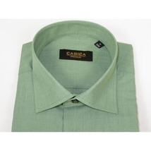 Mens Shirt Hankie CASILA Turkey Cotton Blend Long Sleeves 501770-07 Solid Green image 7