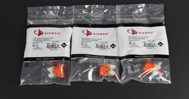 LOT of 3 - Siemon PN# MX5-F09 Max Module Flat Cat5e Universal Orange - £6.94 GBP