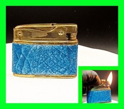 Vintage Buxton Art Deco Wrapped Brass Automatic Pocket Cigarette Lighter Working - £27.12 GBP