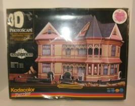 1997 Kodacolor 3D The Gingerbread Mansion over 400+foam Piece Puzzle Sealed - $23.36