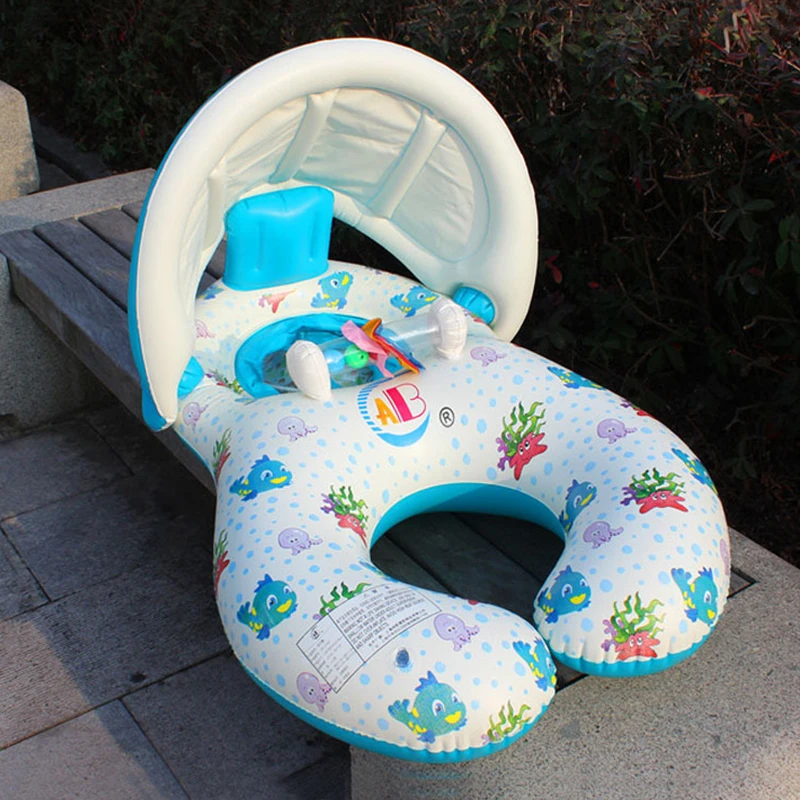 Baby Swimming Float Ring Inflatable Infant Floating Kids Swim Pool Acces... - £35.61 GBP