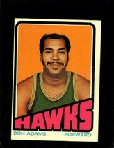 1972-73 Topps #77 Don Adams Exmt Hawks (Wax) *X61435 - £1.54 GBP