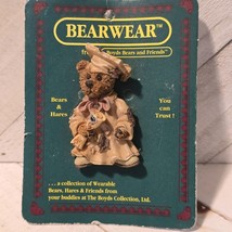 Vintage 1995 Boyds Bear &amp; Friends Bearwear Collection Brooch - $109.46 MXN