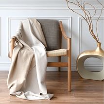 St Geneve Patrizia Cotton Throw Blanket - Pebble, Latte or Vanilla - £94.32 GBP