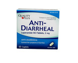 Quality Plus 12 Caplets Anti-Diarrheal HCI Tablets USP, 2 mg. Anti-Diarr... - $5.82