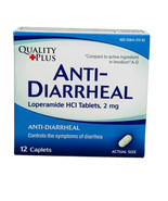 Quality Plus 12 Caplets Anti-Diarrheal HCI Tablets USP, 2 mg. Anti-Diarr... - £5.42 GBP