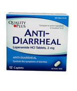 Quality Plus 12 Caplets Anti-Diarrheal HCI Tablets USP, 2 mg. Anti-Diarr... - €5,83 EUR