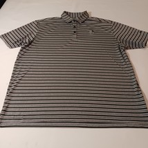 Columbia Golf Omni-Wick Men&#39;s Black &amp; Gray Stripes Members Polo Shirt Ch... - $229.39 MXN
