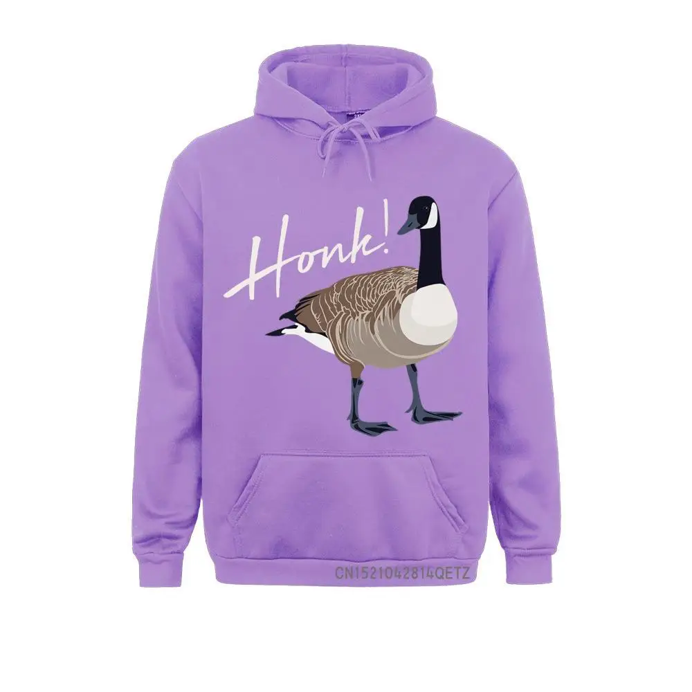 Canadian Goose Top Honk Funny Cute Bird  Gift Men Long Sleeve Hoodies Printed Fa - £136.38 GBP
