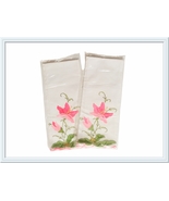 Vintage Cotton Fingertip Towels Decorative Floral Applique, New in Package - $5.00