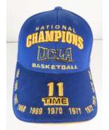 UCLA Basketball 11 Time National Champions Hat One Size Adjustable Twins... - £25.87 GBP