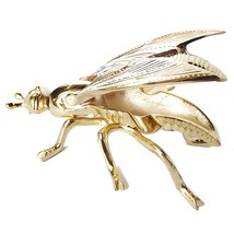 Antique Brass Cigar Ashtray With Wasp Statue Motif. Unique vintage BEE A... - $1,068.85 MXN