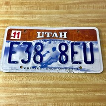  United States Utah Greatest Snow On Earth Passenger License Plate E38 8EU - $14.84 CAD