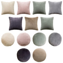 Soft Plush Fabric Faux Fur Throw Pillow Covers Sofa Cushion Cover Decorative  - £19.17 GBP