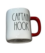 Disney Rae Dunn Captain Hook Mug Red &amp; White Ceramic 16 Oz - $217.29 MXN