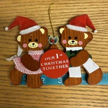 Our 1st Christmas Together Kurt S Adler Bears Christmas Ornament Couples First - £10.62 GBP