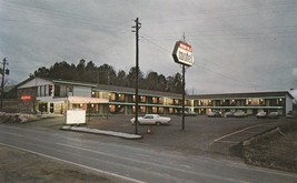 Vintage Postcard Holiday Hills Motel Calhoun Georgia Lit Sign Old Cars Night - £6.11 GBP