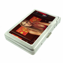 Madrid Spain Pin Up Girls D8 100&#39;s Size Cigarette Case with Built in Lighter - £16.78 GBP