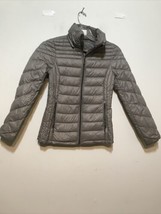 Michael Kors Puffer Jacket Women’s Size Xs Gray Full Zipper - £10.26 GBP