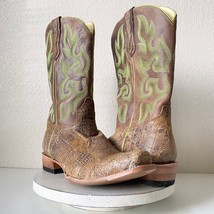 Lane Capitan Mens Cowboy Boots NASHVILLE  15 D Brown Leather Cutter Toe ... - $183.15