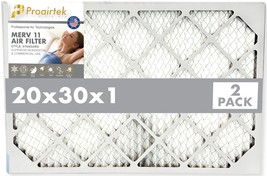 Proairtek AF20301M11SWH Model MERV11 20x30x1 Air Filters (Pack of 2) - £15.81 GBP