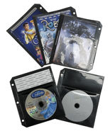 Black CD/DVD Half Sheet Storage 3-Ring Binder Filing Sleeve &amp; Booklet - $416.36 MXN+