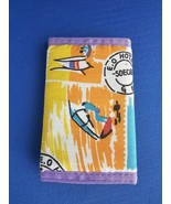 Vintage E.O Hotel - GaP - -5DEC60 - Purple Tri-Fold Wallet w/Beach Theme - €16,94 EUR