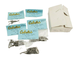 Cabelas 54 Black Barrel Swivels with Safety Snap 5 Packages Size 7  - £6.03 GBP