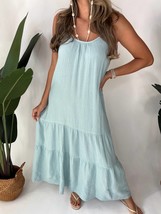 Fresh Laundry gauze dress in Sky Blue - size L - $104.94