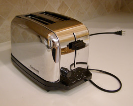VINTAGE CUISINART ELECTRONIC TOASTER CLASSIC 2-SLICE STYLE - MODEL CPT-70/ - £14.86 GBP