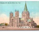 Cathedral of St John The Divine New York NY NYC UNP DB  Postcard Z5 - $1.93