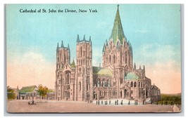 Cathedral of St John The Divine New York NY NYC UNP DB  Postcard Z5 - £1.52 GBP