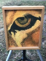 Mildred Rivera *Cats Eye* Original Modern Abstract Acrylic Wwf Lion Tiger Art - £363.61 GBP