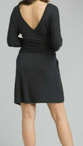 New Womens NWT PrAna S Simone Dress Black Long Sleeves Low Back Recycled Nice - £138.61 GBP