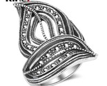 Er color women multilayer wide rings retro rhinestone stack ring punk female party thumb155 crop