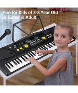 Smart Piano Keyboard For Kids 61 Key Electric Digital Music Keyboard+Mic... - £82.13 GBP