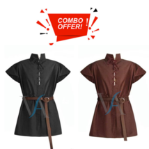 Combo Offer Medieval Celtic Viking Tunic Full Sleeves renaissance shirt SCA Larp - £77.76 GBP+