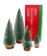 Bottle Brush Trees Mini Green Flocked Sisal Christmas Decor Tabletop - $265.77 MXN Bottle Brush Trees Mini Green Flocked Sisal Christmas Decor Tabletop - $265.77 MXN