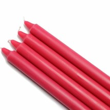 Jeco CEZ-097-12 10 in. Straight Taper Candles, Red - 144 Piece - $165.22