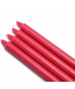 Jeco CEZ-097-12 10 in. Straight Taper Candles, Red - 144 Piece - $165.22