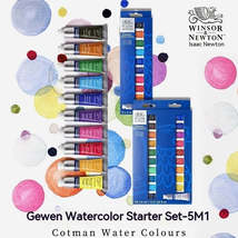 Gewen Watercolor Starter Set with 10 colors (5ml tubes) - £20.77 GBP