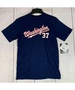 Washington Nationals Strasburg 37 MLB Large Casual T-Shirt Blue New Youth - $13.94 CAD