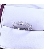2.00 TCW Strahlender Rund Kunstdiamanten Grown Diamant Ehering 14k Weiß ... - €1.029,19 EUR