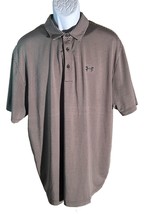 UNDER ARMOUR Men&#39;s Short Sleeve Button Down Loose Polo Shirt Green Black... - £11.59 GBP