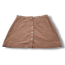7 For All Mankind Skirt Size 31 W33&quot; Waist A-Line Corduroy Skirt Front B... - $29.42