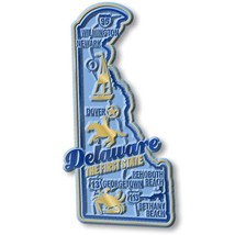 Delaware the First State Premium Map Fridge Magnet - £5.39 GBP